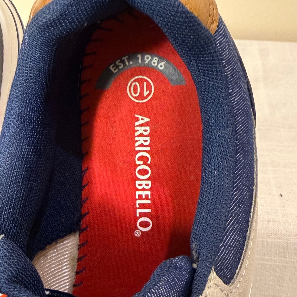 Arrigo Bello Men's Gray Navy Casual Sneakers Size 10 US A0174-4 - Picture 13 of 15